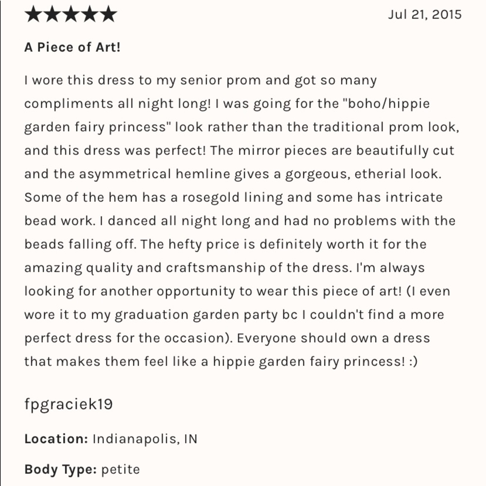 Free People ONE Mirrored Beaded Fairy Party Dress - Picture 14 of 16